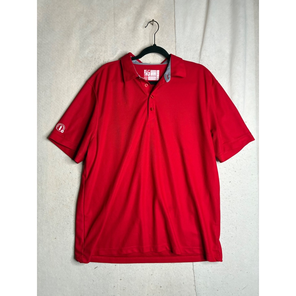 Chick-fil-A Oobe Team Style Red Polo Shirt Mens XL Recycled Fabric TS302